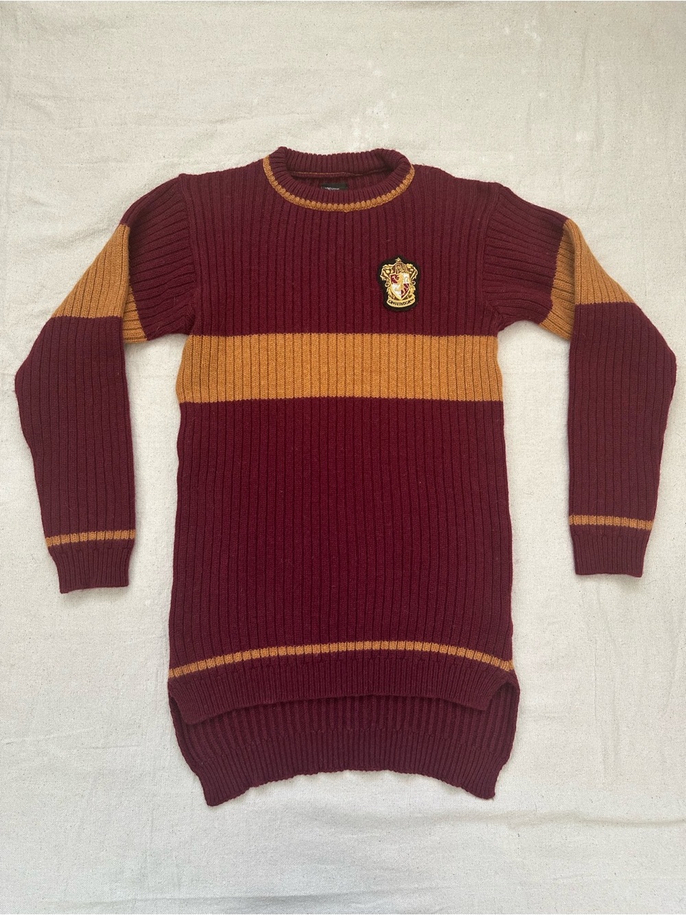 Harry Potter Gryffindor Quidditch Sweater Made in Scotland Universal Studio XS